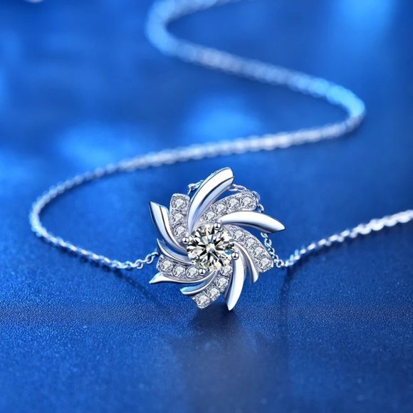 1/2ct. t.w. Diamond Spiral Necklace - Picture 3 of 12